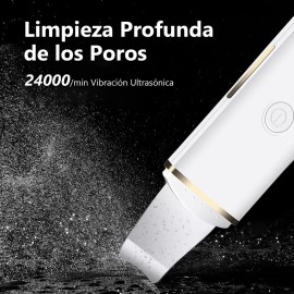 Skin Scrubber, Ultrasónico Exfoliación Limpiador Cuidar Piel