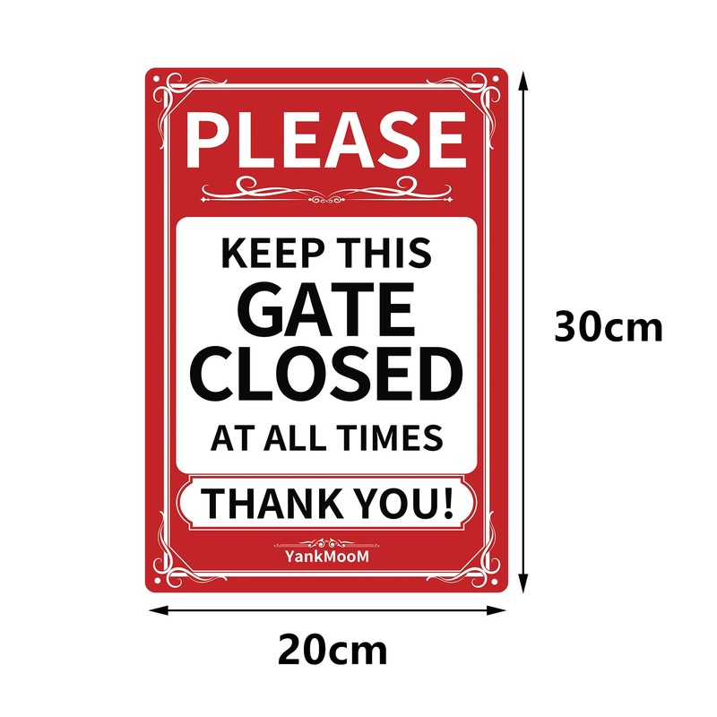 2 Pack Please Keep This Gate Closed At All Times