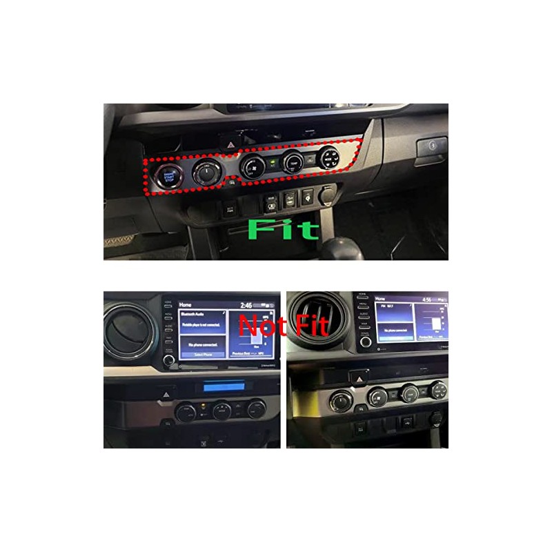 MICROCK Dashboard Console A/C Control Switch Panel for Toyota Tacoma