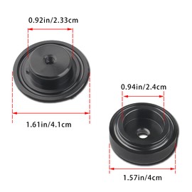 Car Wiper Plug, Car Rear Wiper Cap, Rear Wiper Delete Kit, Windshield Wiper Grommet Cap, Rear Window Wiper Delete Cover Kit, Automotive Accessories Universal for SUV, Truck, RV and More (Black)