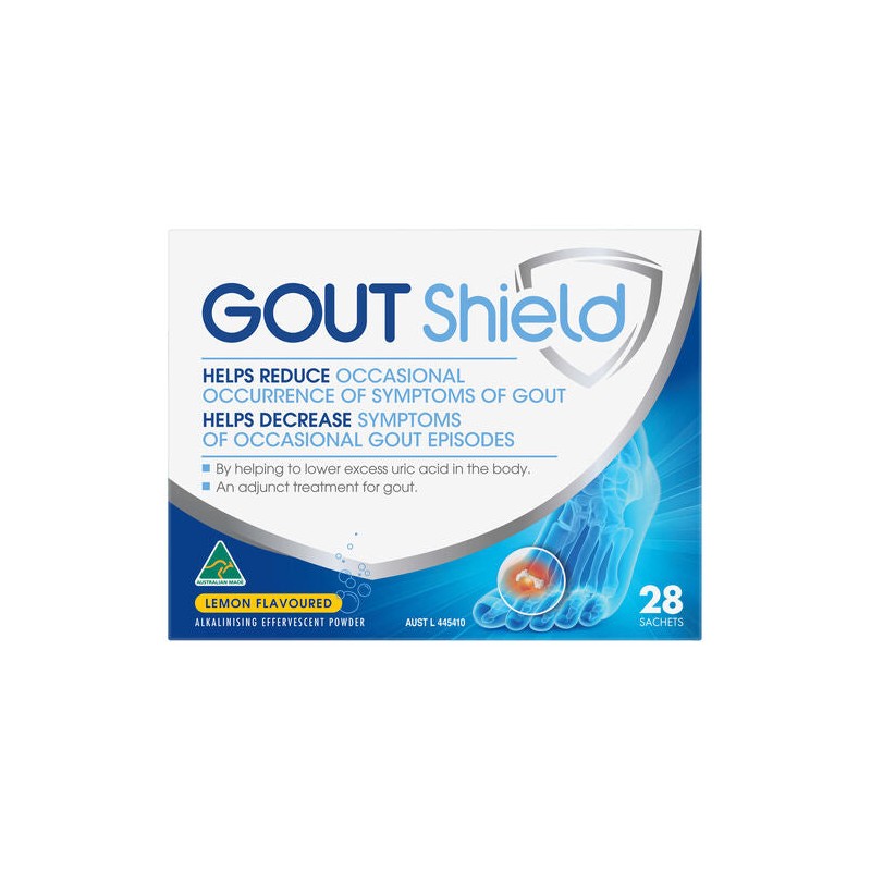 Gout Shield Effervescent Sachets 3.2g Lemon Flavoured 28Pk