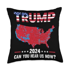 Trump Support Presidential Election Can You Hear Us Now Throw Pillow