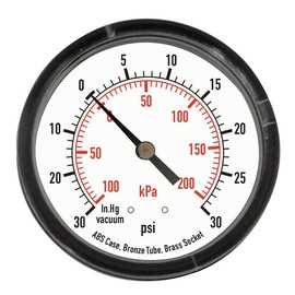 GRAINGER APPROVED 4FMC7 Pressure Gauge, Test, 2" Size