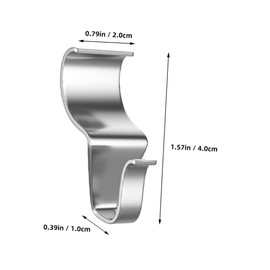 KOMBIUDA 10pcs Vinyl Siding Hooks Heavy Duty Easy to Install Required for Hanging Outdoor Decorations and Accessories