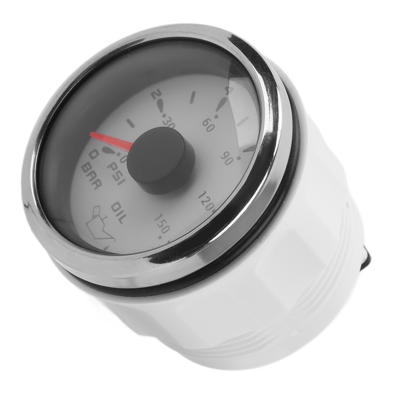Oil Pressure Gauge Pointer 52mm/2.0in 10‑184Ω Colourful Backlight Adjustable Universal