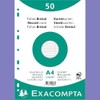 Paquet 50 Fiches Bristol Sous Film Quadrille 5 x 5
