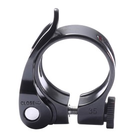 Quick Release Bicycle Seatpost Clamp,31.8mm Black