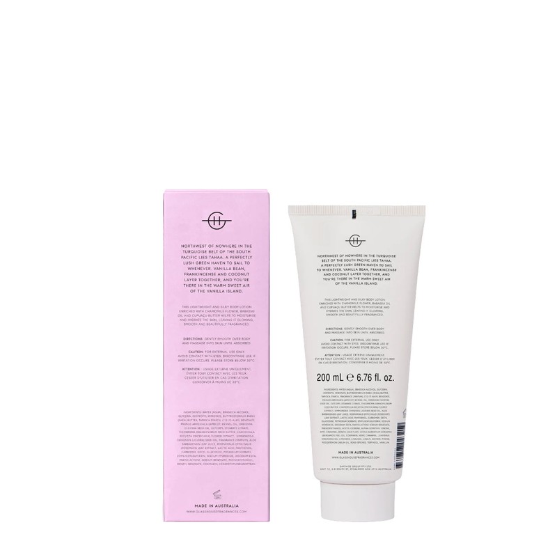 Glasshouse Fragrances A TAHAA AFFAIR Body Lotion 200ml