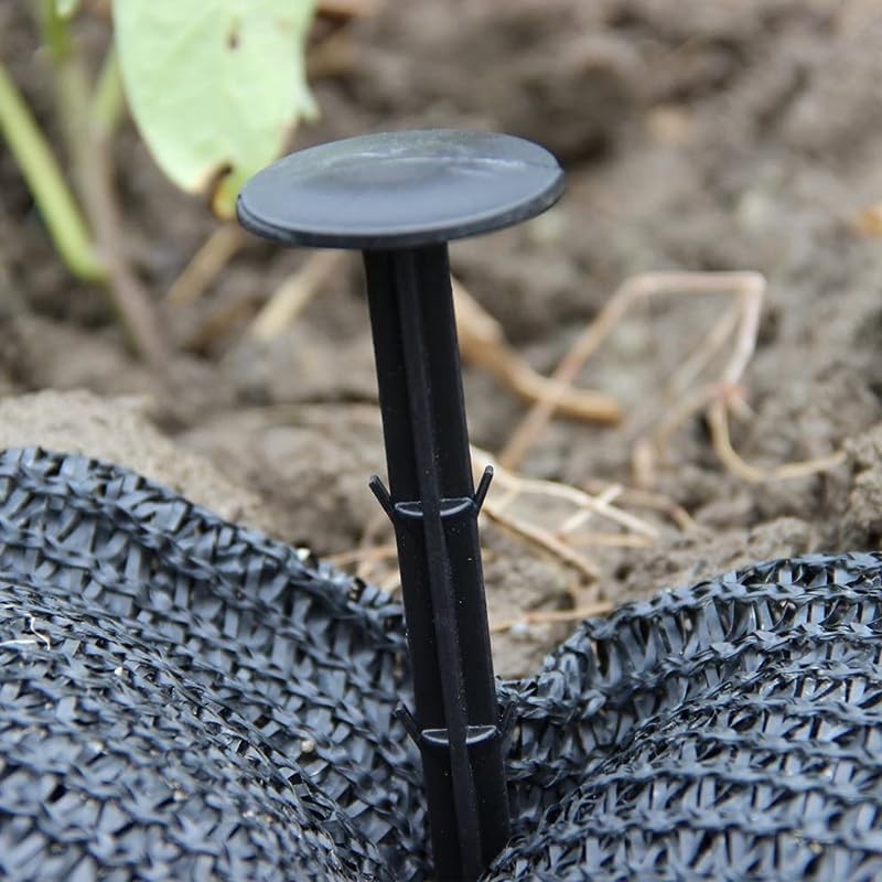 200x Grass Pegs Lawn Turf Weed Mat Plastic Pins Stakes