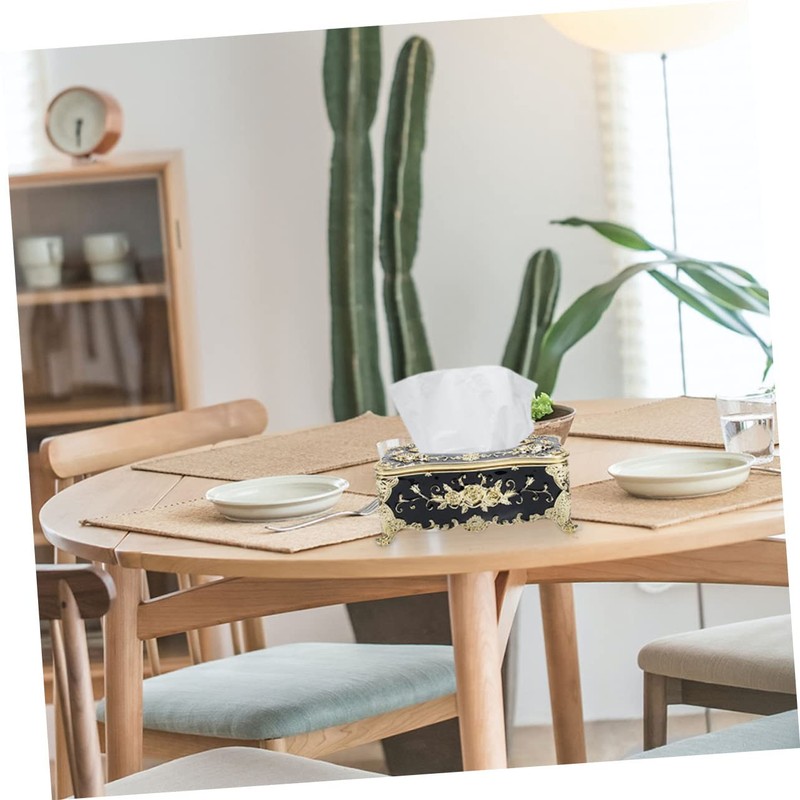 CAXUSD 2pcs Tissue Box Multi-Functional Desktop Napkin Holder Home Decorative