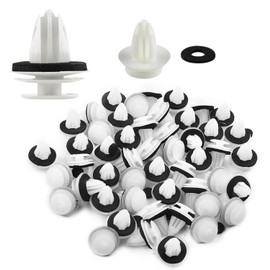 Rivet Clips, Set of 50, Car Lining, Car Interior Clips, Genuine Outside Products (Silent Sponge Style)