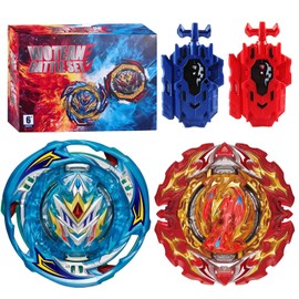 Wotean Bey Burst Turbo Blade Set, Bay 3D Arena Metal Fusion Battle Gyro, with Battling Top Launcher, Gift Sets for Children (202+191-02)