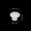 sourcing map 200Pcs Screw Hole Plugs, 5mm(3/16") Dia Plastic Snap
