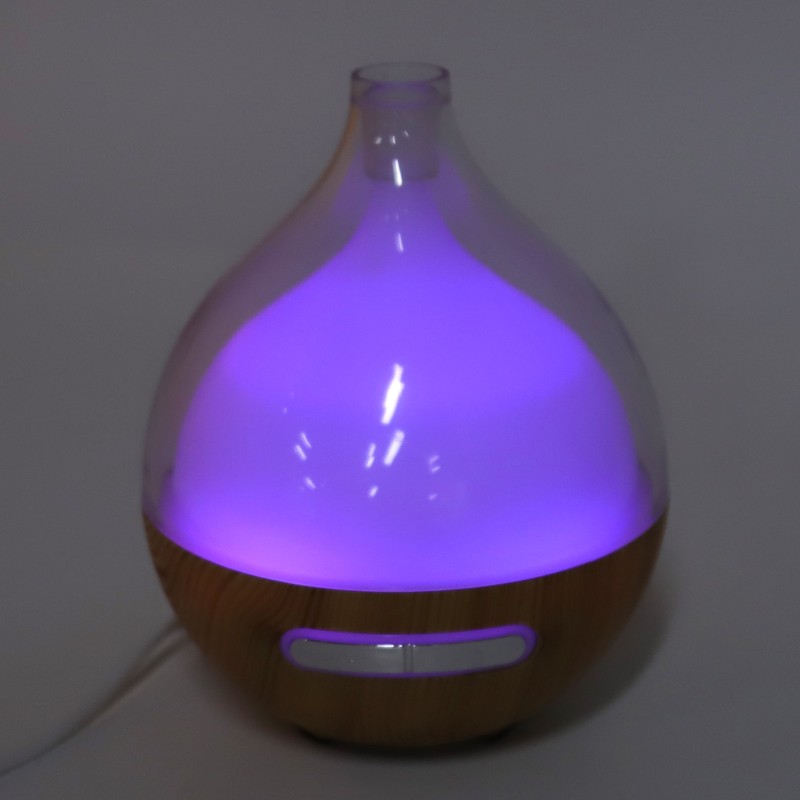 Wood Grain Humidifier USB Power Supply Aromatherapy Diffuser with Night