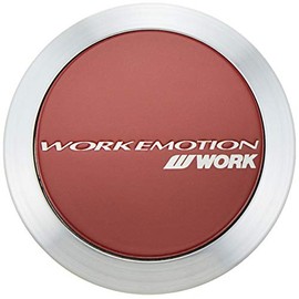 WORK(ワーク) EMOTION(エモーション) センターキャップ FLAT TYPE レッド 4個入り KWM-FRDX4