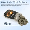 TOSRWGLL Gas Fireplace Glowing Embers,Rock Wool Embers for Indoor Gas