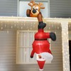 Dorkis 2.4 m Adornos Navideños Inflables para Exteriores, Papá Noel