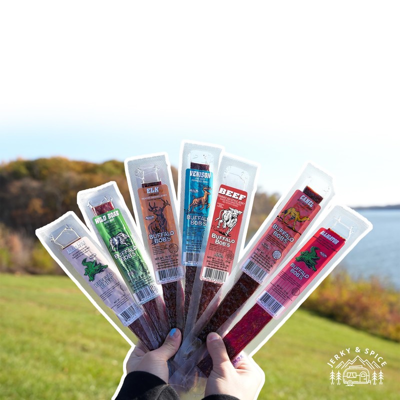 Buffalo Bob's Wild Game Meat Snacks (6 Pack), Beef Variety