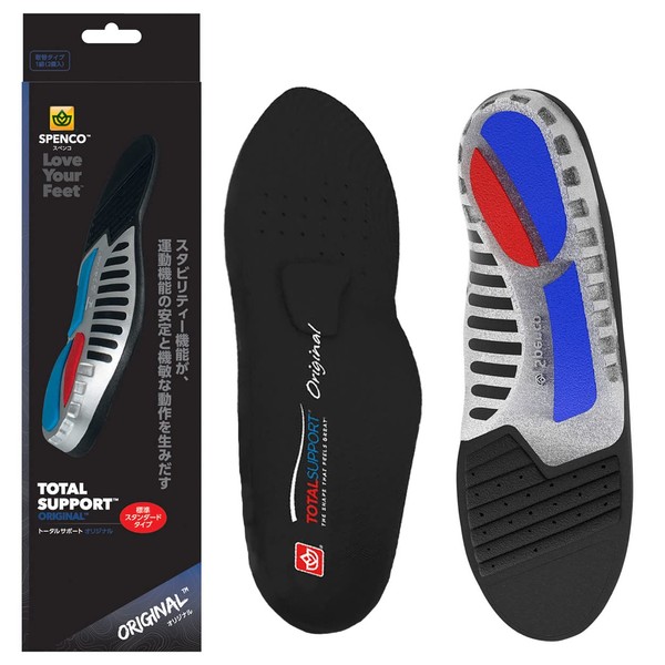 Spenco 7202502 Unisex Insoles, Total Support, Original, Replacement Type, Size 4 (10.8 - 11.4 inches (27.5 - 29 cm)
