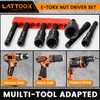 E-TORX Nut Driver Set, LATTOOK 7-Piece 1/4'' Hex Shank Female