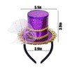 Purple Mini Top Hat Headband for Adult Fascinator