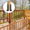 8 pcs Adjustable Deck Post Anchor Base Brackets,Heavy Duty Half