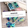 WOONEKY Elegant Chameleon Glitter Nail Art Powder of Shiny Nail
