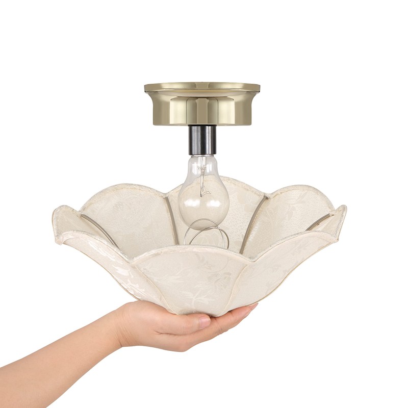 Aspen Creative 52003 Ceiling Clip-on Lamp Shade, Transitional Design in