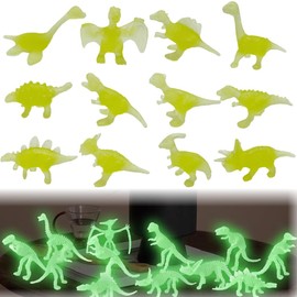 MLRUQRX Pack of 12 Dinosaur Toy Dinosaur Party Bag Lights Dinosaur Toy Mini Dinosaur Figures Realistic Small Dinosaur Figure for Children Boys Girls