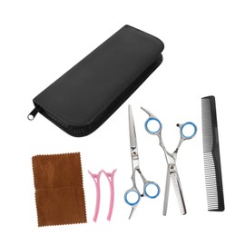 FOMIYES Hair Cutting Comb Scissor Set 7pc Barber Salon Kit by Professional Hair Cutting Tools for Home Use