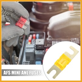 Partuto 6pcs 40A AFS Mini ANL Fuse for Car Truck Motorcycle Boat Audio CDs Replacement