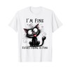 Hilarious Kitty Design for Cat Lovers I´m Fine Funny Cat