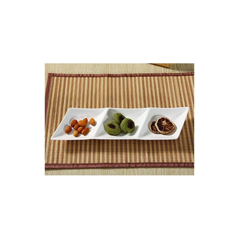 Nishida 110254 Triple Appetizer Plate, Transforming Plate, French Plate