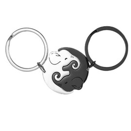 Matching Elephant Keychains for Couples Girlfriend Boyfriend Valentines Day Gifts for Him Her Anniversary Birthday Gifts for Wife Husband Couple Cute Matching Friendship Keychain for Friend Bestie