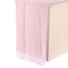 PATIKIL 10Ft Pearl Table Runner, Sheer Tulle Fabric Lace Tablecloth