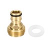 sourcing map Brass Faucet Tap Quick Connector M18 Female Thread