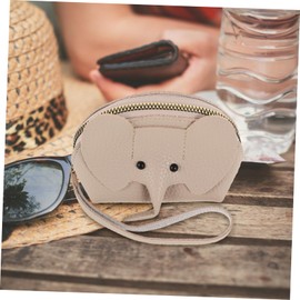 Baluue Adorable Elephant Coin Storage Pouch Durable PU Material for Jewelry Keys and Coins Compact Design for Beach Party and Shopping Convenient Purse for Women