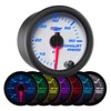 GlowShift White 7 Color 60 PSI Exhaust Drive Pressure Gauge