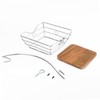 Livabber Countertop Fruit Basket Bowl with Banana Hanger, Modern Standing