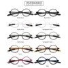 VEVESMUNDO Reading Glasses Round Men Women Flexible Bendable Eyeglasses Readers