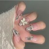 HAPVITAL 24-Piece Set, Popular, 3D False Nails, Press-On, Handmade, Japanese