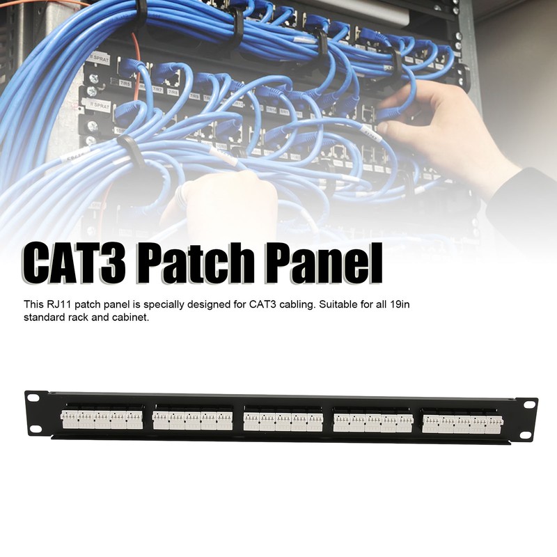 RJ11 Through Coupler 25 Ports Anti Interference Gold Plated Pin