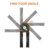 Miter Saw Protractor Angle Finder Gauge Laser Scale for Carpenters