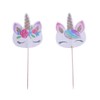 CCINEE 48 piezas de decoración de unicornio arcoíris para cupcakes,