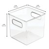 iDesign Pantry Storage Bins with Handles - Cube Organizer Bins