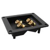 ZZLZX 1PC Copper 4-Position Terminal Junction Box, Post 4 Speaker