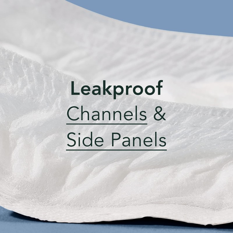 Rael Incontinence Pads for Women, Organic Cotton Cover, Postpartum Essential,