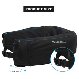 MOKIDO Neck Pillow Aeroplane, Can Bend, Adjustable Compact Neck Pillow, Travel Pillow, Fillable with Clothes for Travel, Sleeping Rest Pillow for Travel, Camping, Office and Home