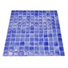 Tenedos Blue Recycled Glass Mosaic Tile Square 7/8 Inch Pattern