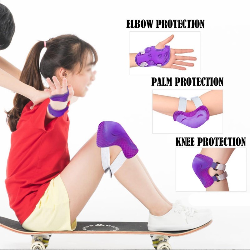 JSTHHTT Knee Pads Children's Inline Skate Protector Set Protective Equipment